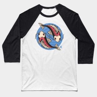 Pisces Illustration Baseball T-Shirt